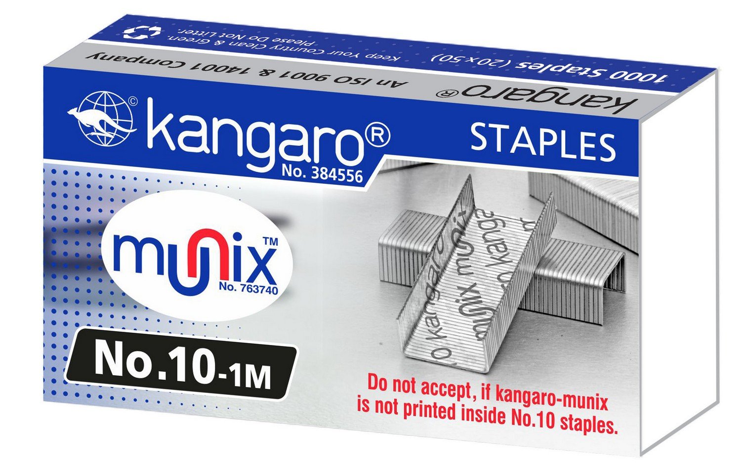 Kangaro Heavy Duty Steel Staple Pin 20 Pack