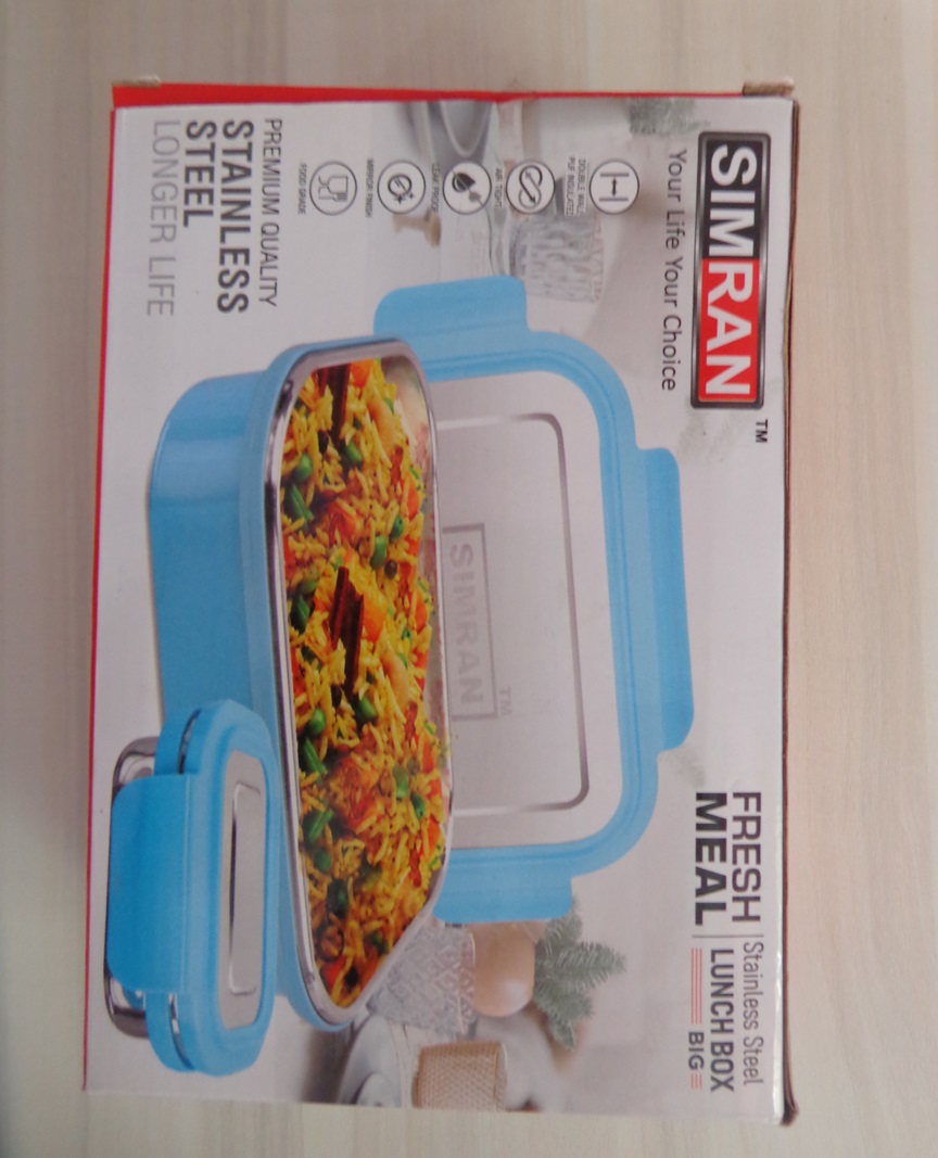 SIMRAN Stainless Steel Lunch Box BIG for Fresh Meal