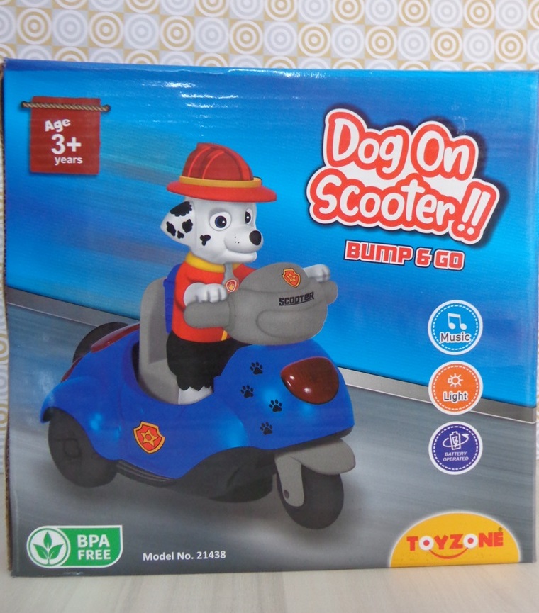 Toyzone Dog on Scooter Bump N Go | Electronic Toy 